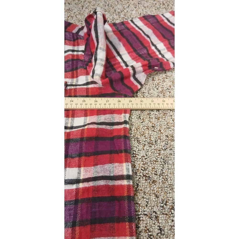 New COLEMAN Big MenFlannel Shirt Red Black Plaid Button Up Sz XXL NWT Outdoor! - Picture 4 of 10